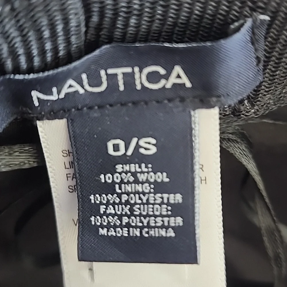 Nautica Grey Wool With‎ Faux Suede Braided Hatband Sz S
